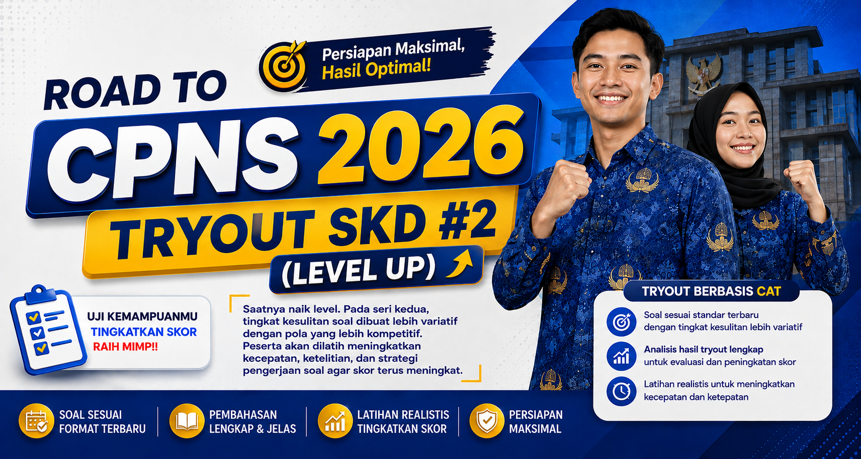 Road to CPNS 2026 – Tryout SKD #2 (Level Up)