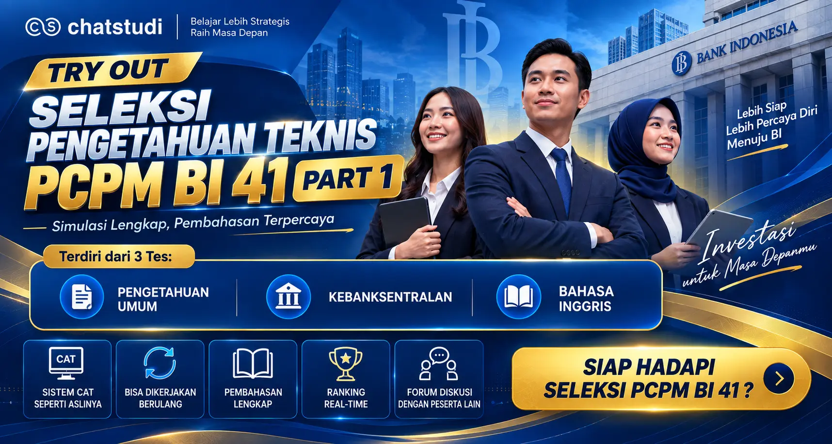 Tryout SELEKSI PENGETAHUAN TEKNIS PCPM BI 41 - PART 1